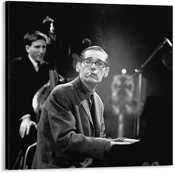 MAXIAN Bill Evans Musician Poster 8 Canvas Wall Art Prints Poster Gifts Photo Picture Painting Posters Room Decor Home Decorative 12x12inch30x30cm
