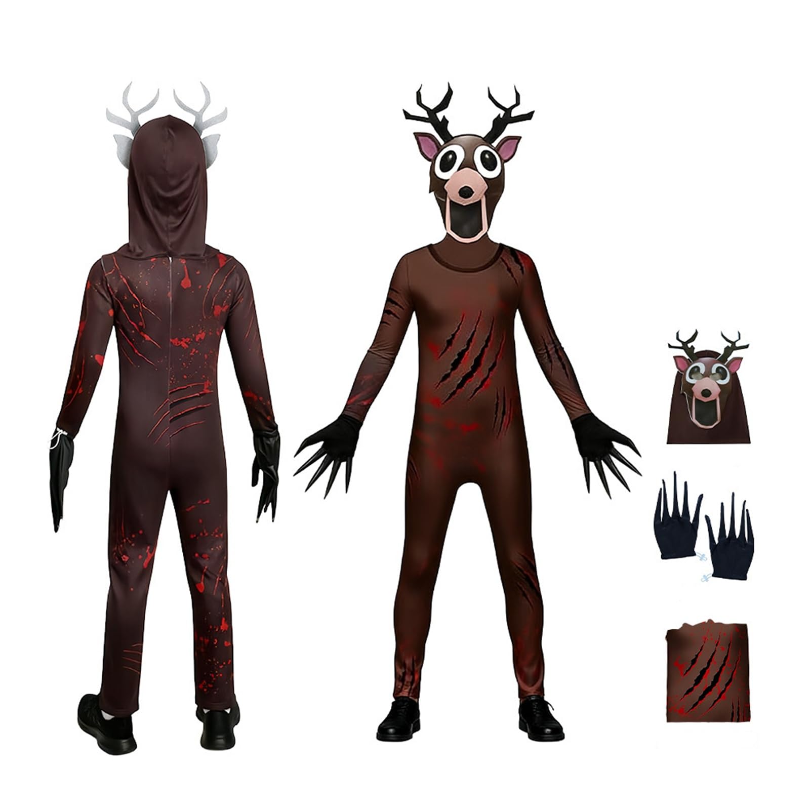 99 Nights in the Forest Deer Costume for Adult 99 Nights in the Forest Game Character Boysuit Cosplay Onesie Monster Outfit Halloween Party Dress Outfit