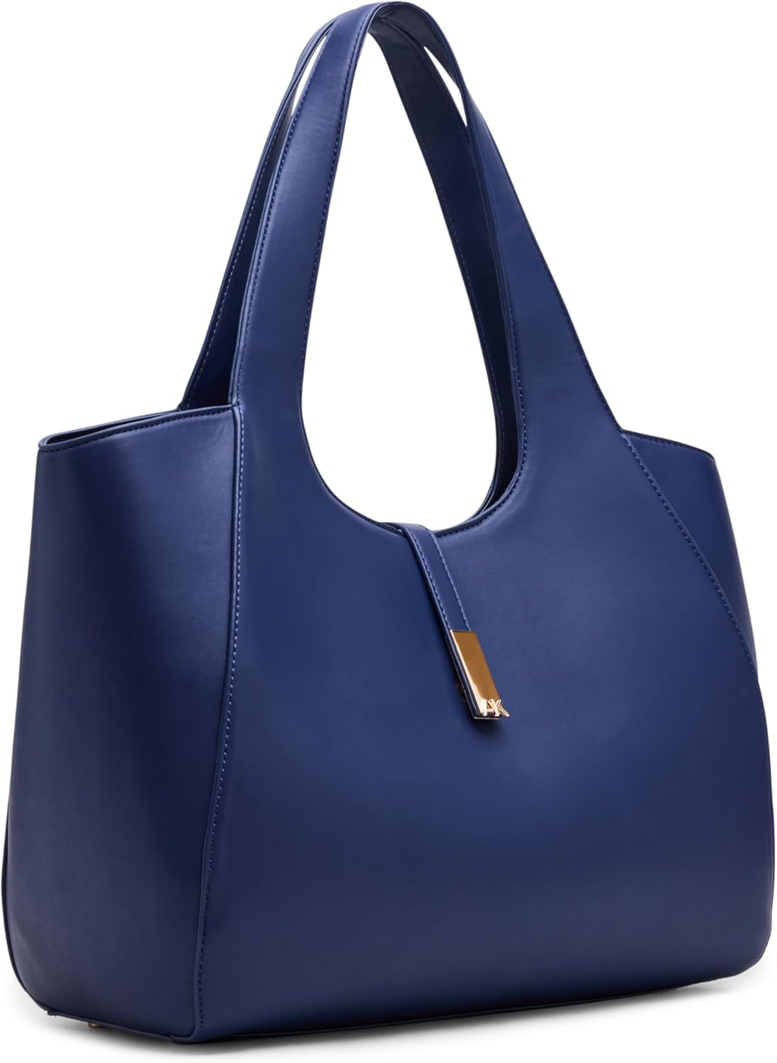 Anne Klein Womens Large Tote with Pouch, Midnight - Image 4