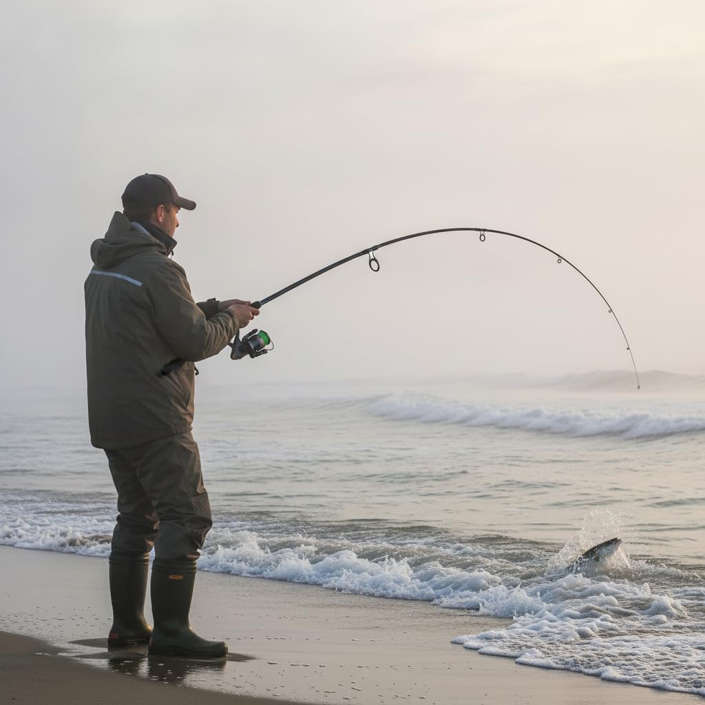 per Canna da Pesca a Esca Composita, 2.1m, Diam. 9.9mm | Resistente all'usura, per , Pesca costiera, Per pescatori dilettanti