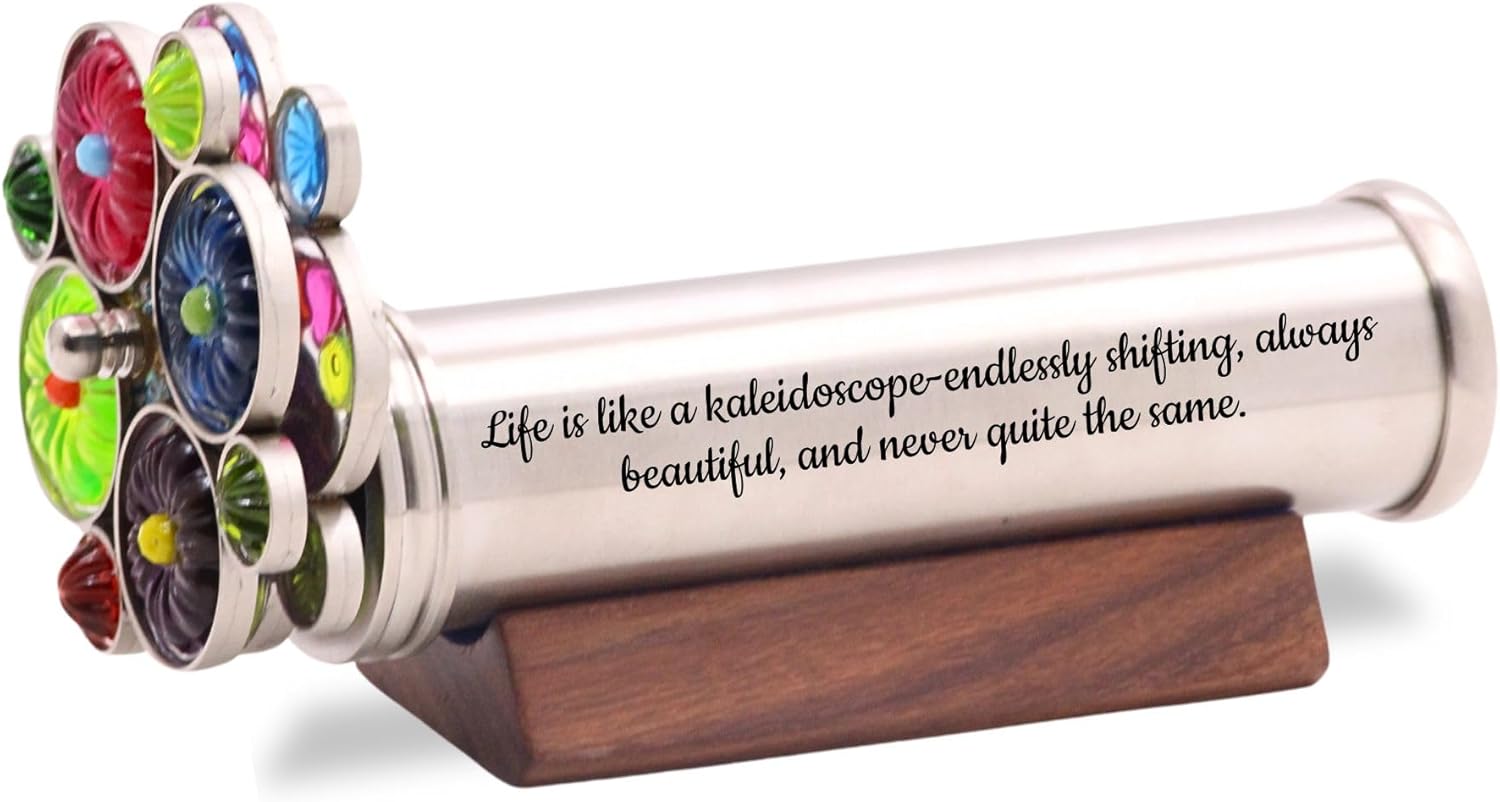 Custom Engraved Kaleidoscope, Personalzied Gift Toy, Add Your Own Message, Graduation Day Mementos,Thoughtful Birthday or Anniversary Presents, Perfect Keepsake Gift for Any Special Day