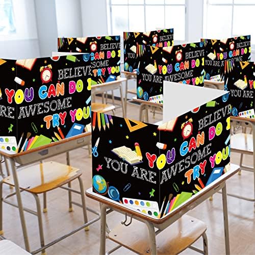 24 Pcs Privacy Boards for Student Desks Chalkboard Classroom Desk
