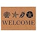 Coir Doormat Front Door Mat New Home Closing Housewarming Gift Welcome Shells Beach (30