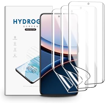 Screen Protector for Xiaomi Poco F7 Ultra / F7 Pro Pack of 3 TPU Screen Protectors Clear HD Soft Hydrogel Film HD Transparent TPU Hydrogel Film