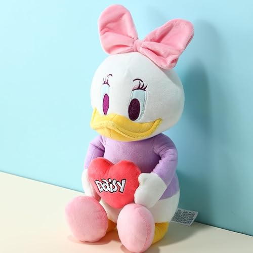 Miniatura 5 de MINISO Juguete de peluche de Disney de 16 pulgadas (margarita), peluche con emblema de corazón, juguete coleccionable suave y abrazable para