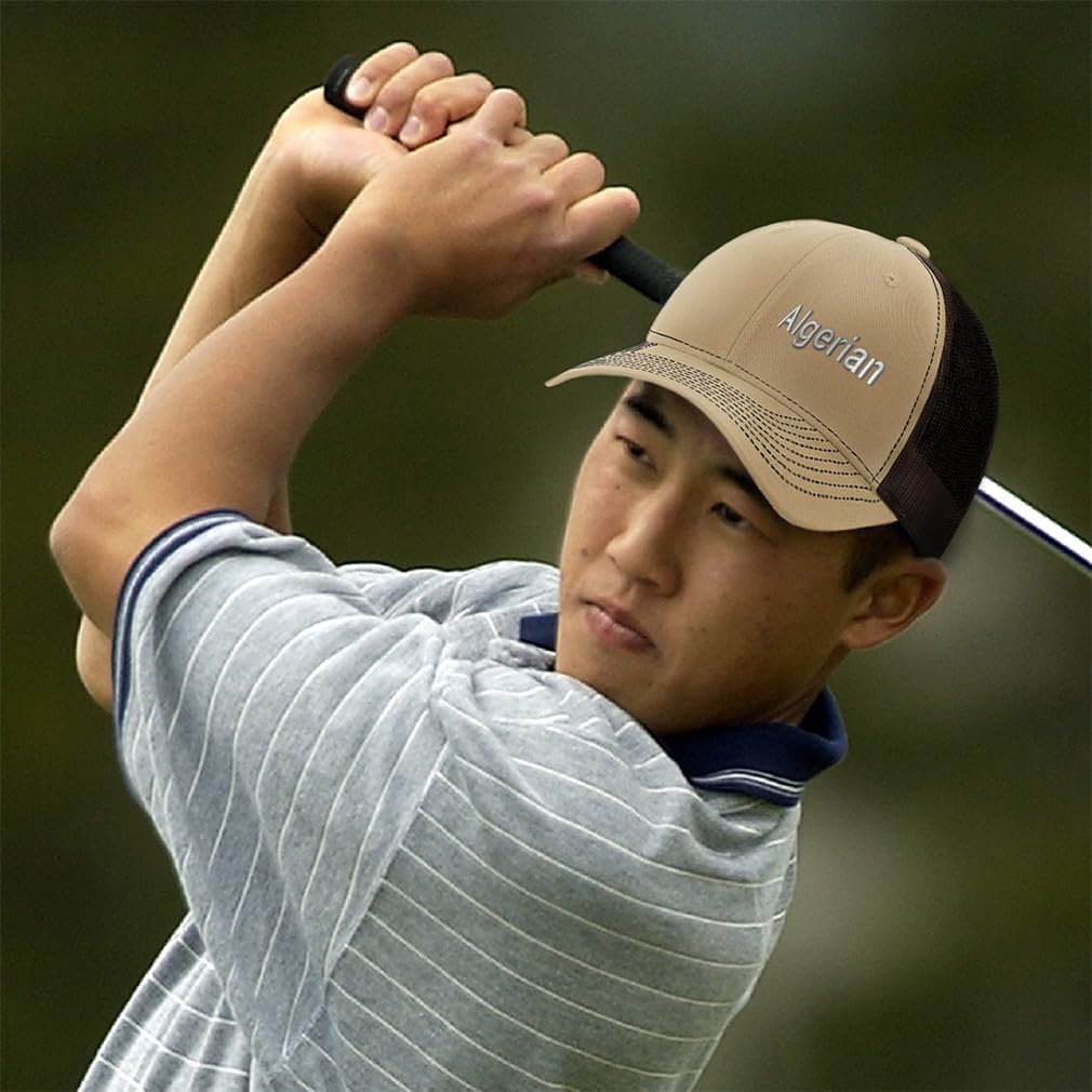 Richardson Mesh Cap Hat Embroidered Algerian Algeria Al-Jaz Ir Berber Algiers Trucker Hats for Men & Women - Image 2