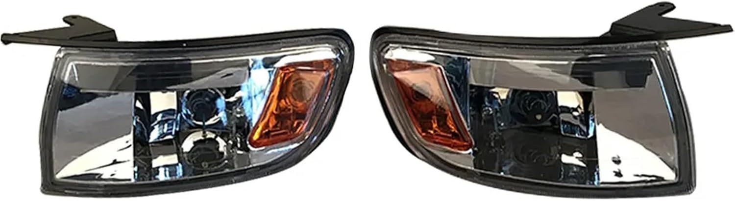 Compatible with Toyota Chaser JZX90 Car Crystal Turning Light Corner Light Pair 1992 1993 1994 1995 1996 1997 1998 1999 2000(22-231-PXB Crystal)