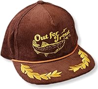 Vista 79 de ThatsRad Out for Trout Corduroy Snapback Sombrero Gorra Pesca con Mosca Pescador