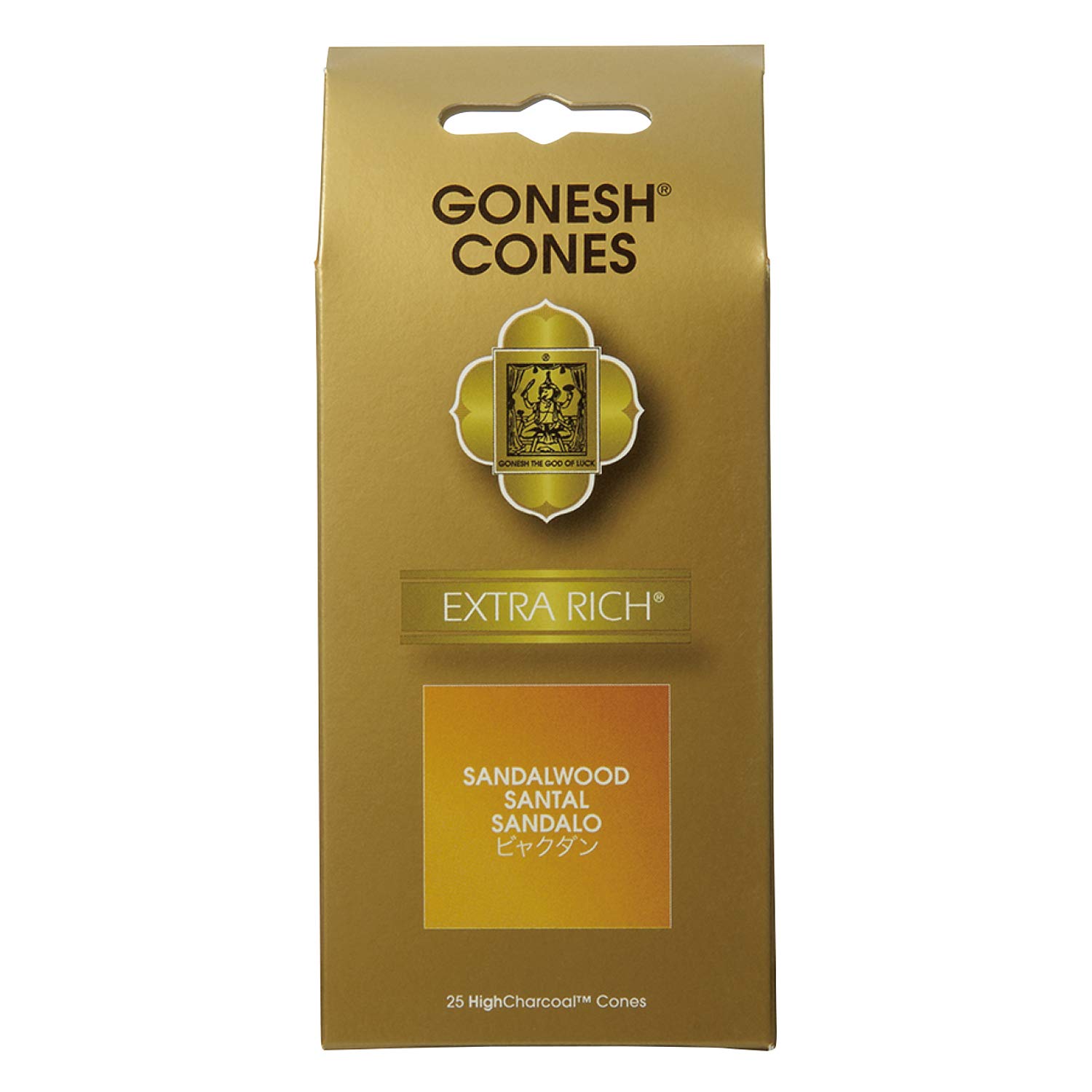 Gonesh Extra Rich Incense Sandalwood Cone