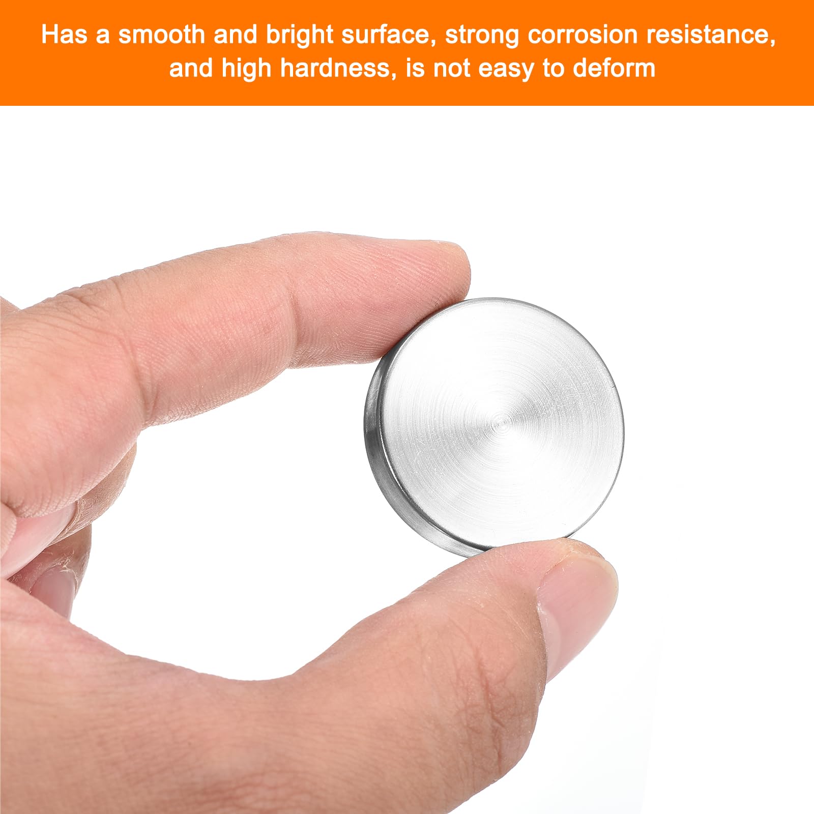 Chrome Mirror Caps YHXiXi 8PCS 25mm Stainless Steel Upholstery Screws Head Covers Screw Covers Caps Decorative Mirror Screws Cap Nails Hardware Nails