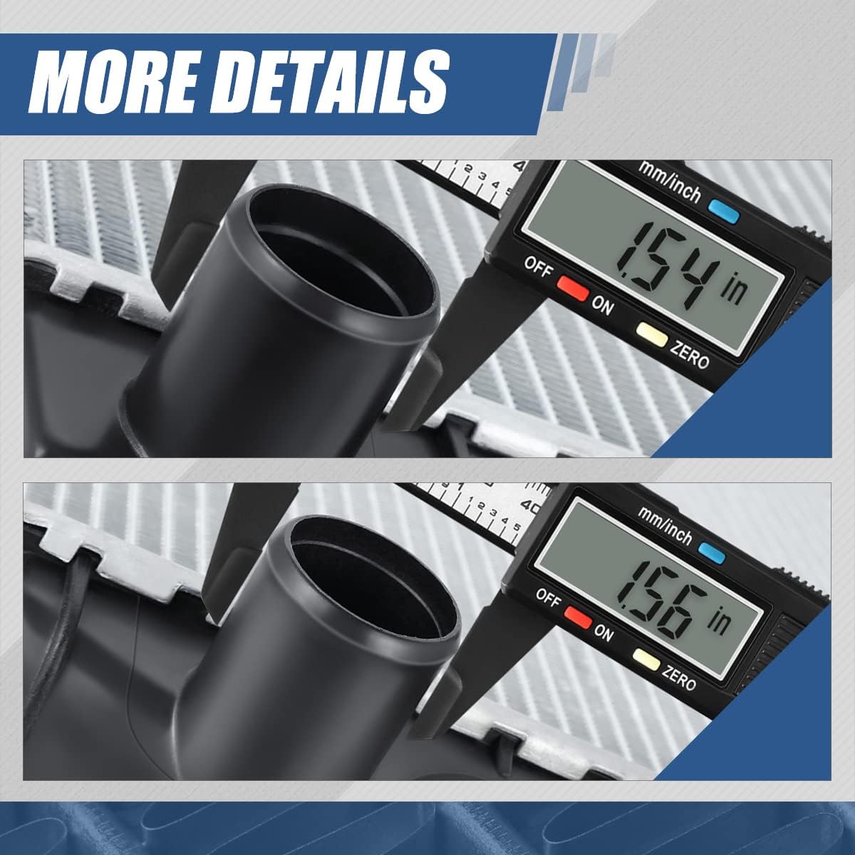 Auto Dynasty Radiator Compatible with 1991-1994 Ford Crown Victoria Grand Marquis Lincoln Town Car, DPI 1279 Factory Style 1-Row Cooling Radiator, Aluminum Core