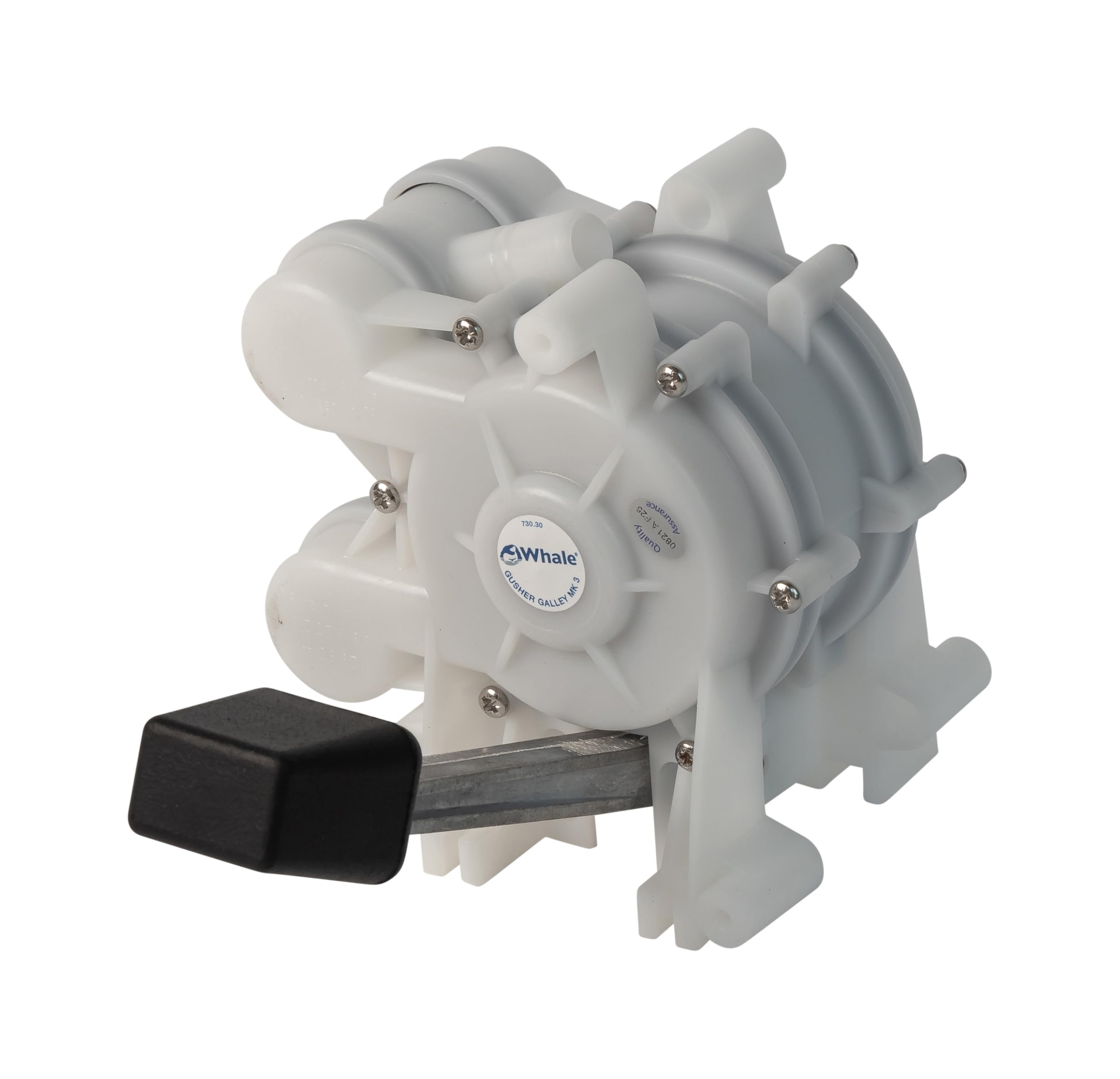 GP0551 Gusher Galley MK3 Pump, Foot-Operated Manual Pump, Left-Side Pedal, Up to 4 Gal./Minute, For Boats Up to 80 Feet, White, One Size