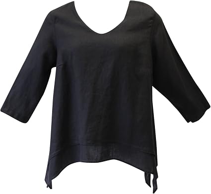 Double Layer Linen Tunic Oversized 
