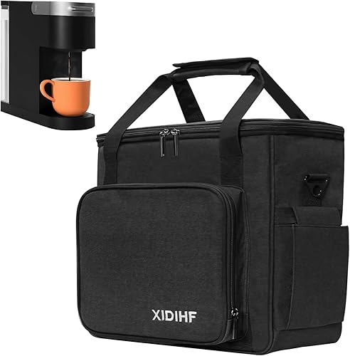 Bolsa de transporte para cafetera Keurig K-SlimK-ExpressNinja PB051PB041STK-Iced - Ideal para cafetera de una sola porción y accesorios