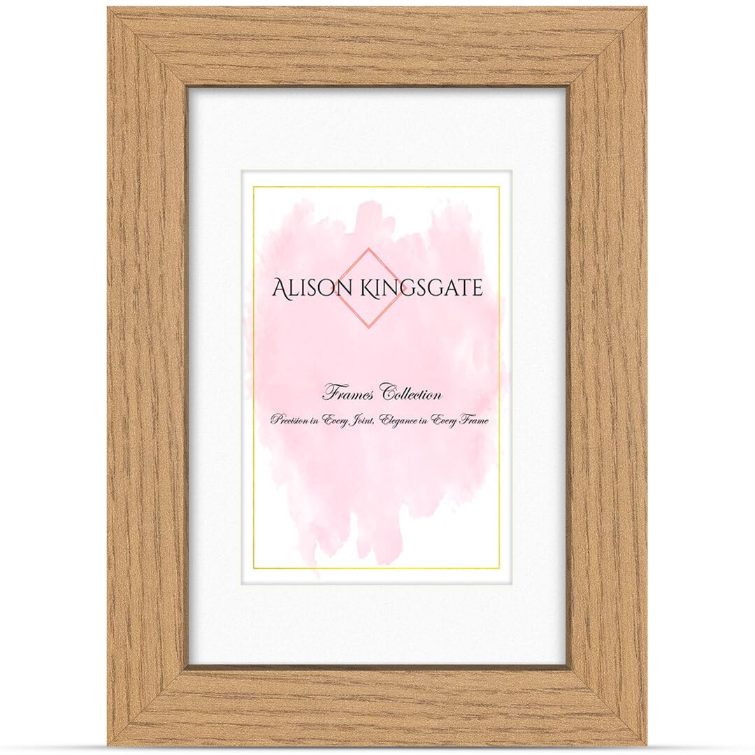 Alison Kingsgate 12X10 Oak Picture Frame with Mount for 10X8 Photos — image 1
