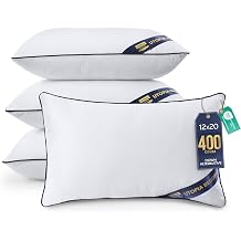Premium Decorative Throw Pillow Inserts 12x20, Kids Throw Pillows, 4-Pack