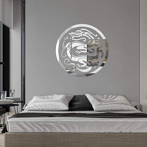 Pegatinas de espejo Decoración de baño Decoración de la habitación 3D de cuerpo completo de pared de cuerpo completo espejo Mural de papel adhesivo