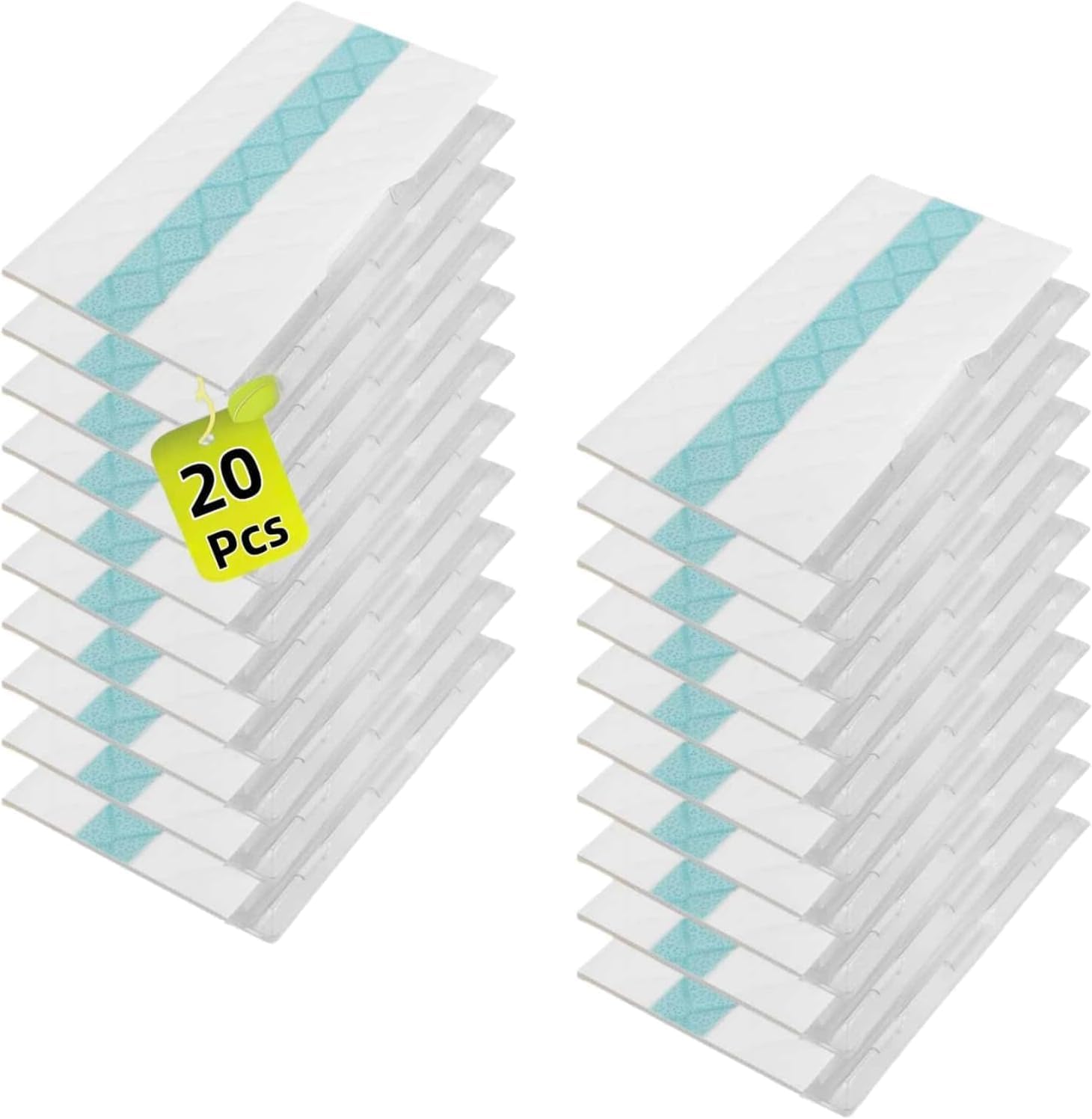 20 Packs of Mop Replacement Pads，Disposable Hard Floor Vacuum and Mop Pad Refills Compatible with VACMOP Pro VM252/251/250/200/190 VC205 QM250 P12 VMP30 Cleaner Replacement Parts