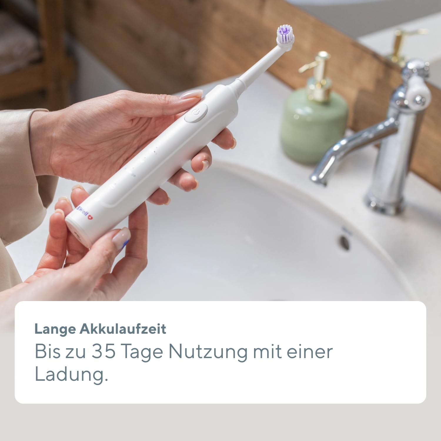 B.Well PRO-800 Rotierende Zahnbürste | 3 Modi & 35 Tage Akku | Schweizer Qualitätsstandards: 3 Modi, 2-Minuten-Timer mit 30-Sek-Intervall, Induktionsladen & 2 farbige Bürstenköpfe.