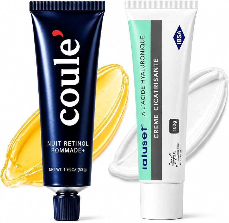 Conjunto de cuidados faciais noturnos Coule com retinol 1% e ácido hialurônico