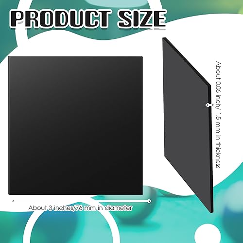 Miniatura 2 de Haull 50 unidades de cuñas para patas de mesa de billar de 3 pulgadas de diámetro, nivelador de mesa de billar, almohadillas para mesa de billar