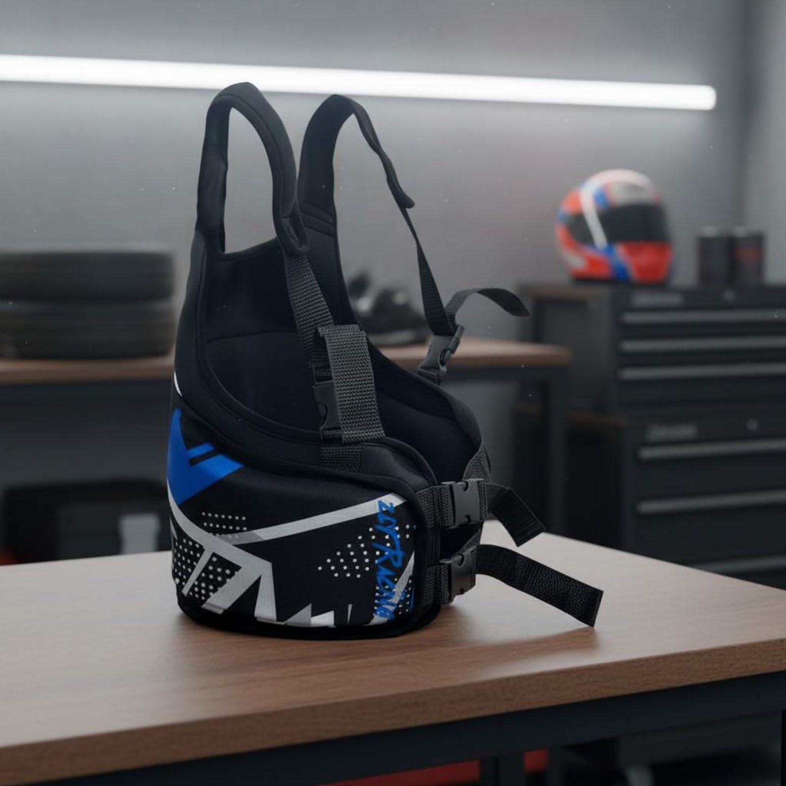 Go-Kart Rippenprotektor gepolsterter Schutz Rippenschutzweste ergonomisches Design Kart-Rippenschutz für Kartfahrer, Kinder