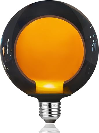 FLSNT G125 LED Large Edison Screw Bulb E27 1800K Warm White, 4W25W Equivalent, 60LM Decorative E27 Vintage Light Bulbs, Non-Dimmable, Pack of 1