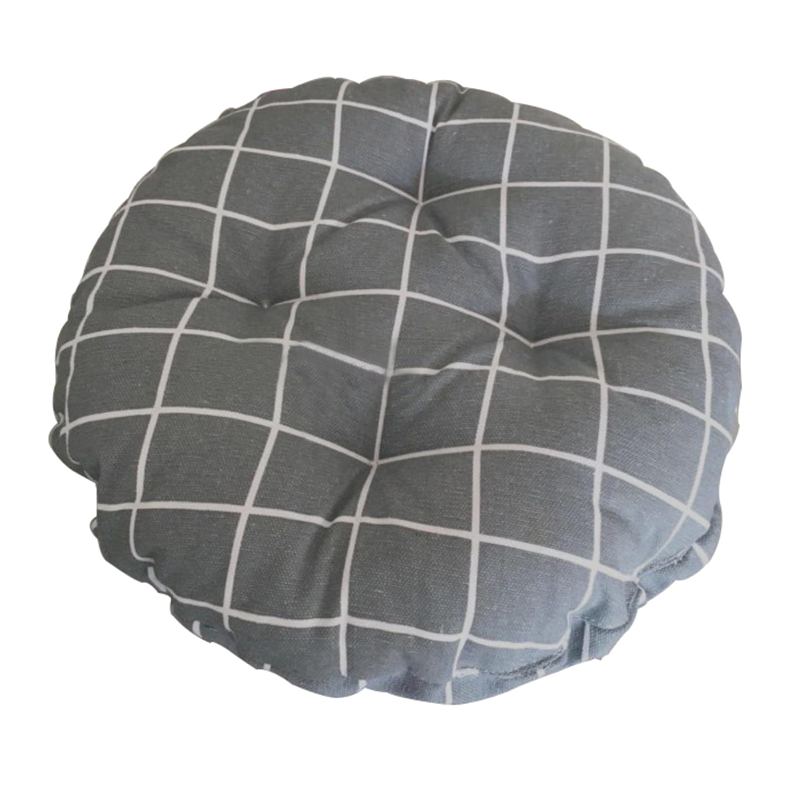 Round Stool Seat Cushion,6cm Thicken Chair Cushion with Elastic Strap Super Soft Breathable Chair Pads Patio High Stool Cushion Cover(Diameter:50cm(20inch), Q)