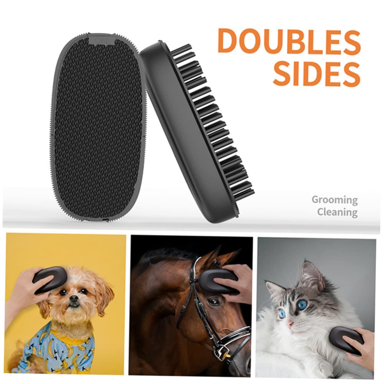 SUPVOX 4 Cepillos De Limpieza Para Caballos Ecuestres Cepillo Para El Pelo De Caballo Cepillo Para La Limpieza De Ganado Cepillo Para El Pelo De Caballo Herramienta Para Quitar El