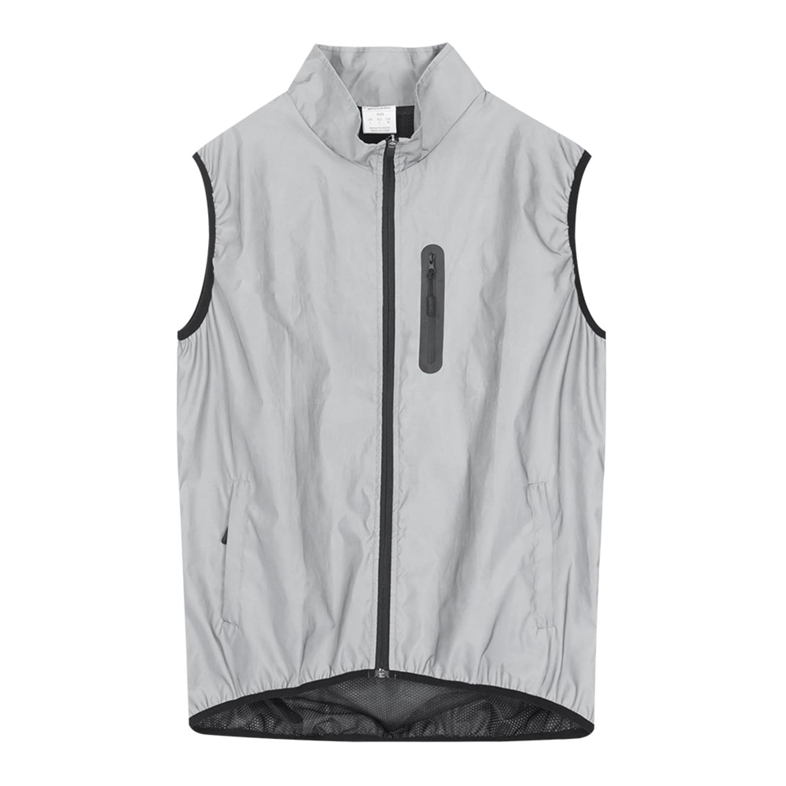 Chaqueta Ciclismo Unisex, Reflectante Chaleco Ciclismo Impermeable Chaqueta Para Correr, Transpirable Chaleco De Ciclismo Sin Mangas Cortavientos Ligero Chaqueta Para Exteriores
