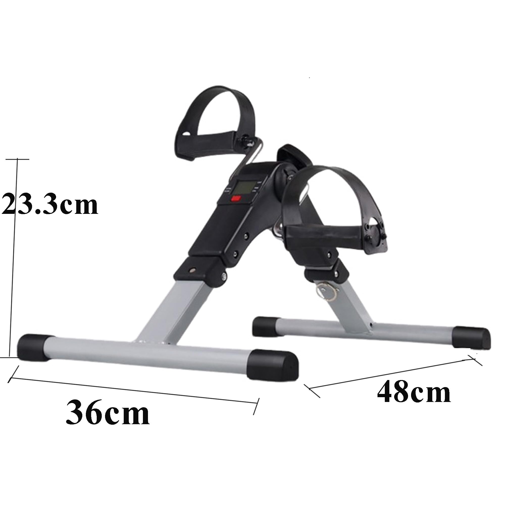 Mini Klappbar Bike, Pedaltrainer Mini-Heimtrainer Fahrrad, Minifahrrad Bewegungstrainer Fitnessgerät für Zuhause Büro, Heimtrainer Fitnessgerät mit Einstellbarer Widerstand, Pedal-Ausbilder