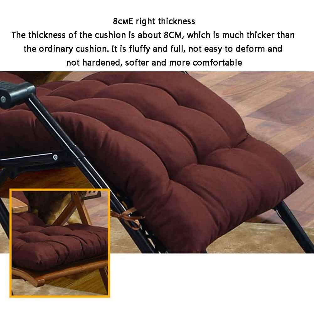 Hixingo Sun Lounger Cushion With Anti-slip Straps,Monochrome Garden