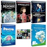 The Continued Success Collection: Written & Directed by Hayao Miyazaki (Princess Mononoke / Spirited Away / Howl's Moving Castle / Ponyo / The Wind Rises) + Bonus Art Card