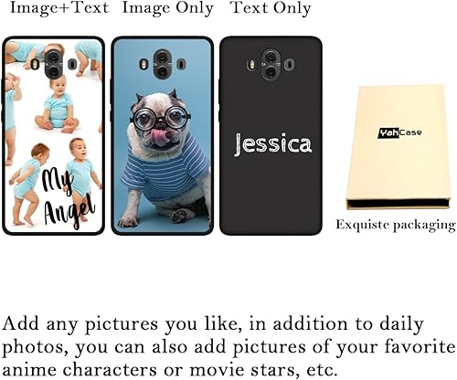 Miniatura 2 de Funda de teléfono personalizada para Huawei Mate 10, funda protectora de TPU suave contra arañazos, color negro