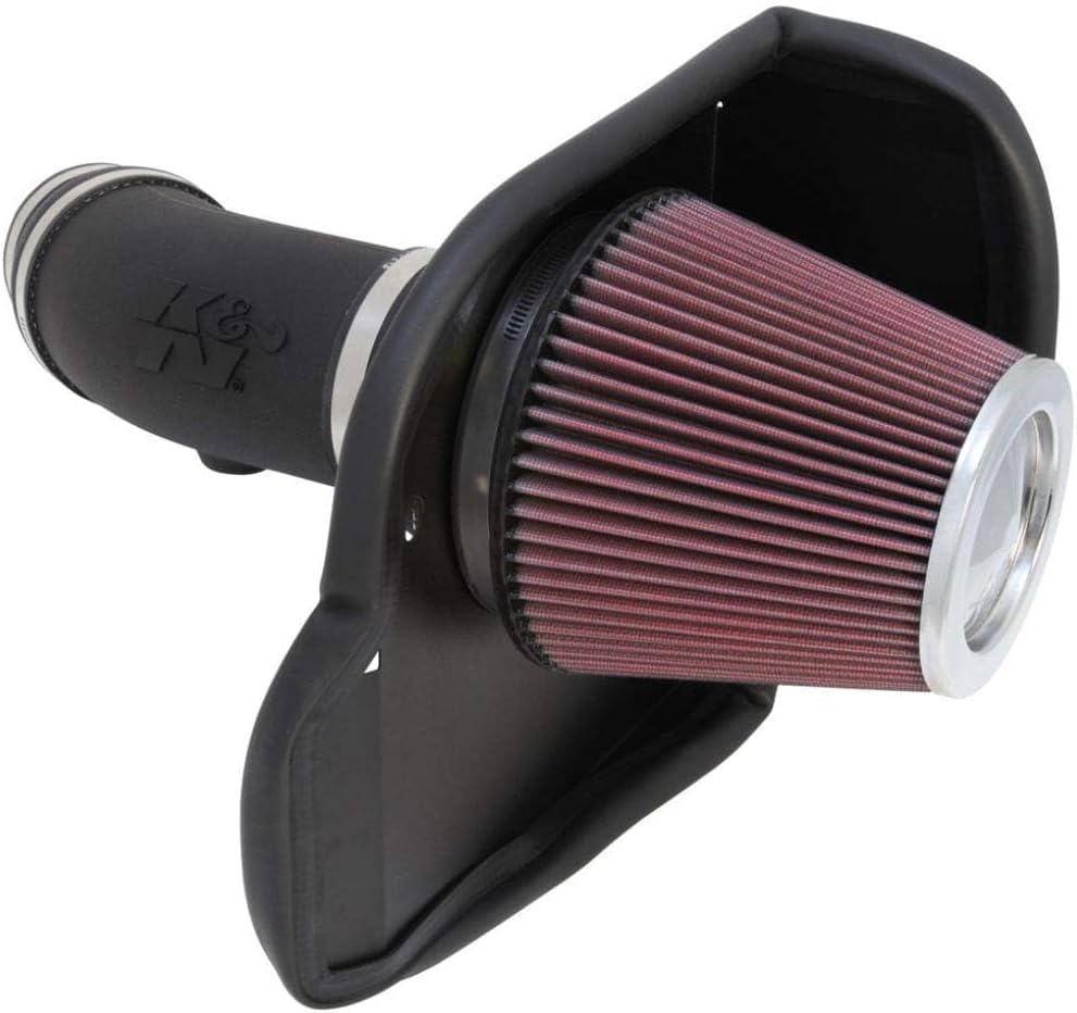 K&N Cold Air Intake System: High-Flow Air Filter, Increase Performance & Acceleration: Compatible with 2011-2023 Chrysler/Dodge: 300, Challenger, Charger, 57-1565