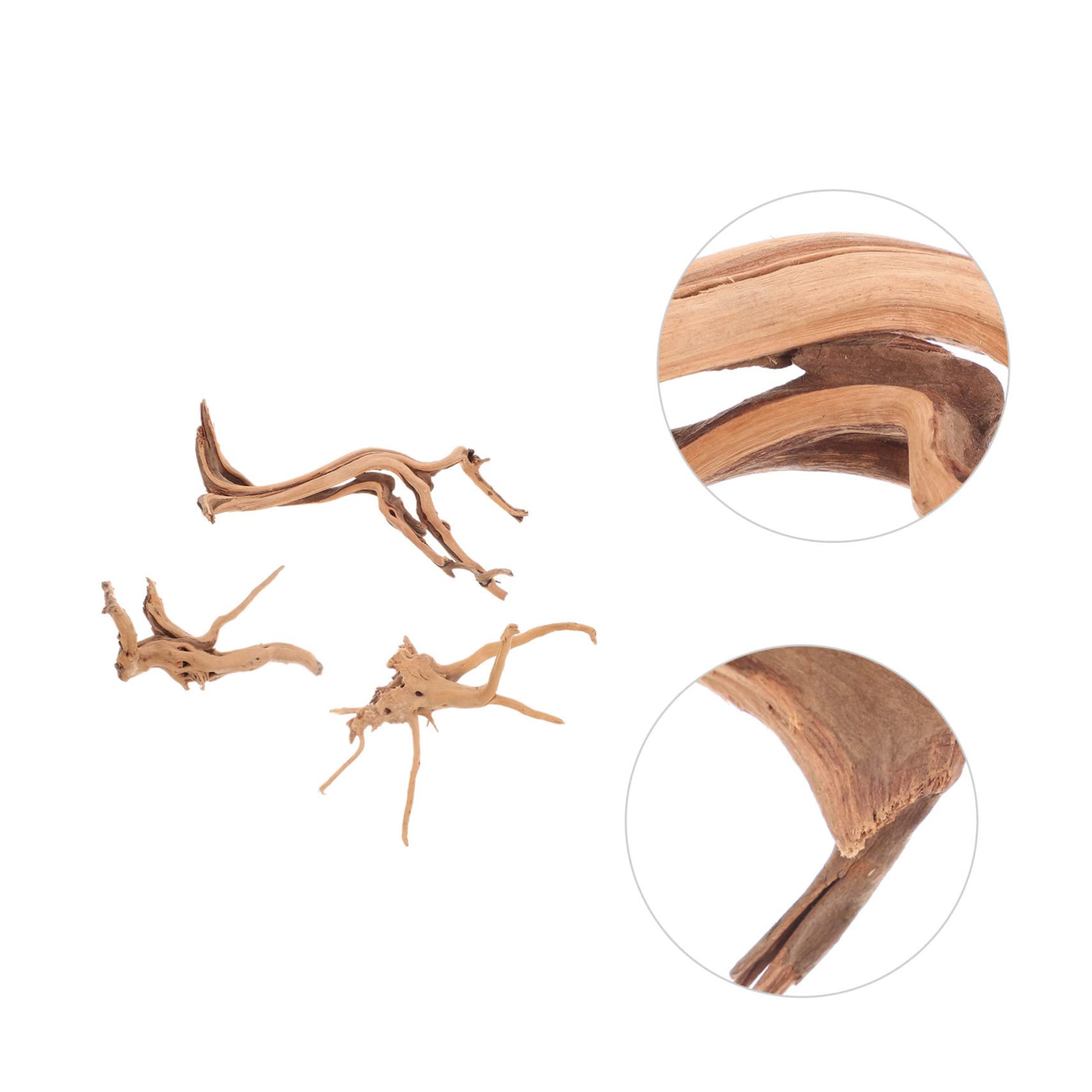 Yardwe 3piezas Troncos Flotantes De Madera para Acuario Decoración Natural para Peceras