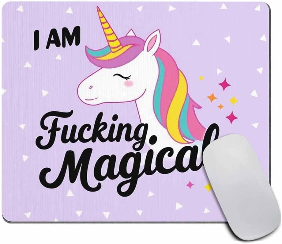 Funny Mousepad, Funny Mouse pad, Unicorn Mousepad, Unicorn Mouse pad, Unicorn Present, Present for Coworker, Going Away Present