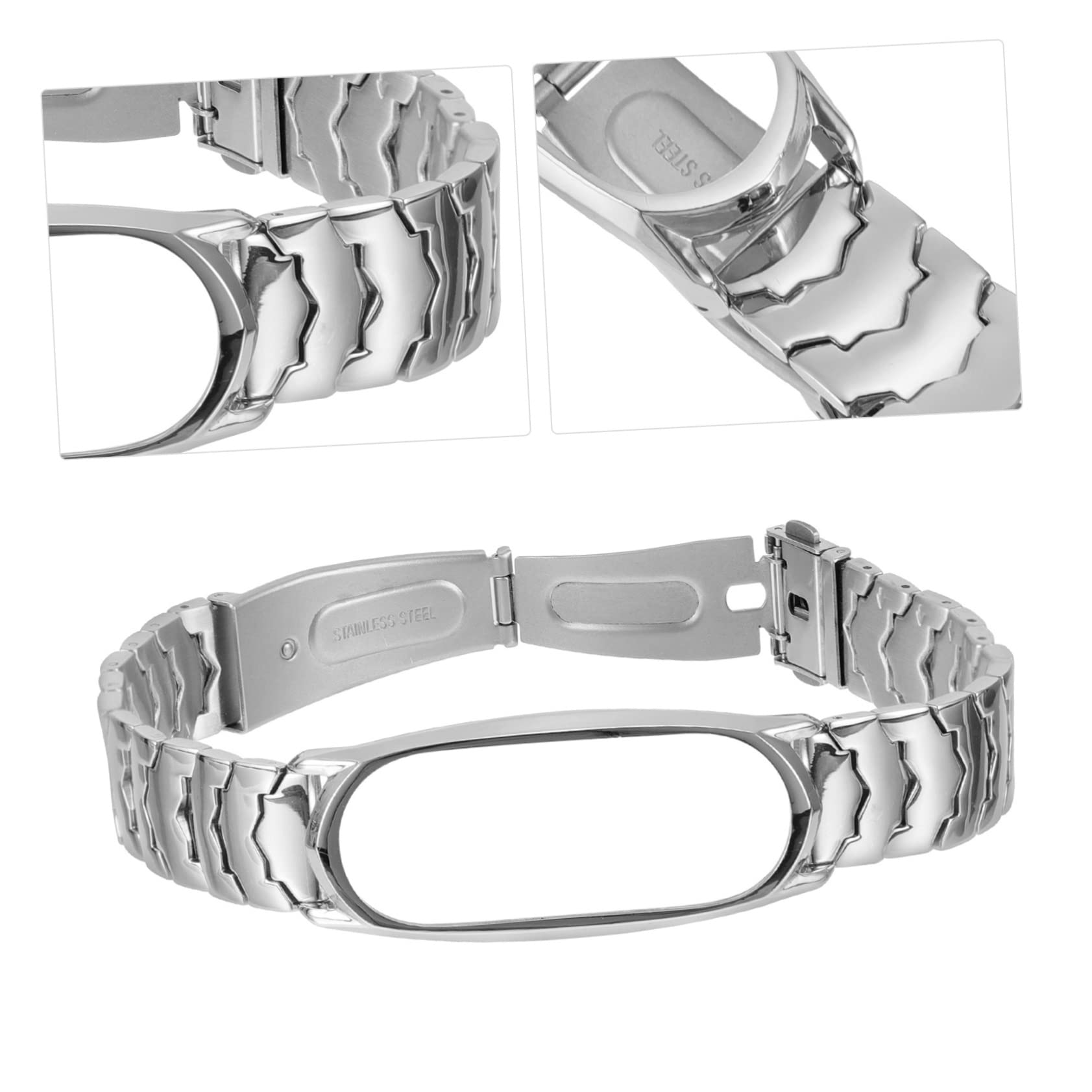 DOITOOL 3pièces Bracelet Métallique Ajustable Compatible Avec Strap Pour Montre Connectée