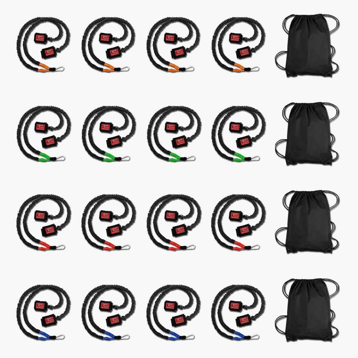 SPEEDSTER Varsity V-Band Arm Care Package- Covered Resistance Warm Up Bands with Cuffs for On or Off Field
