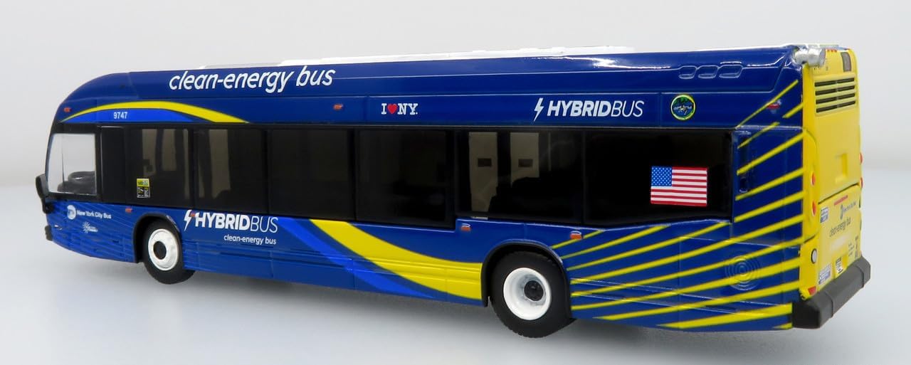Nova LFSH Transit Bus-MTA NYC Transit Hybrid Dimensions 5" Long 1" Wide and 1" Tall. Iconic Replicas 1/87 Scale