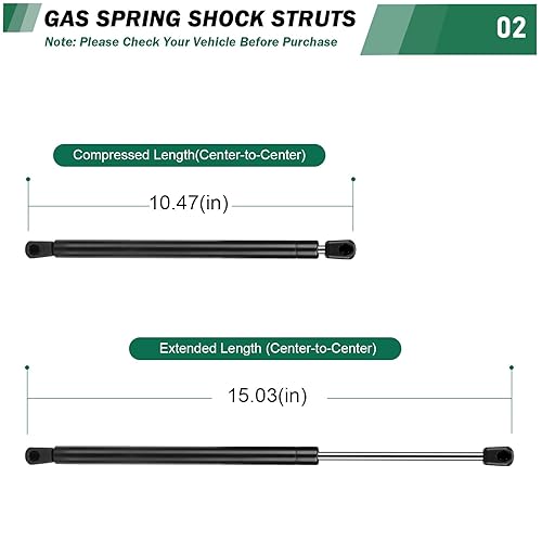 Miniatura 3 de Soporte de elevación para ventana trasera, amortiguadores de gas de vidrio para Jeep Grand Cherokee 6601 2005-2010 05 06 07 08 09 10 Jeep Grand