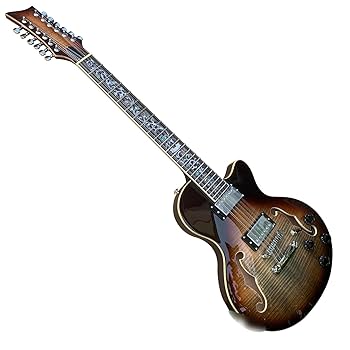 Amazon | セミホロウボディ 12弦 Fホール エレキギター
