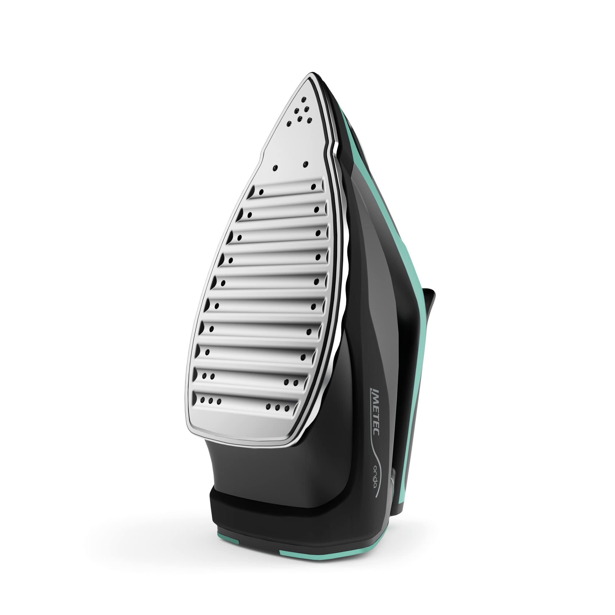Imetec Onda P1 Żelazko Generator pary, Opatentowana przesuwna płyta falowa, 2400 W, uderzenie pary 300 g, zbiornik 2,5 l, 3 filtry z jonami srebra, technologia No Stop Vapor