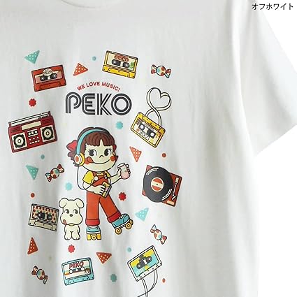 Amazon.co.jp: [Plastica] ペコちゃん Tシャツ メンズ 不二家
