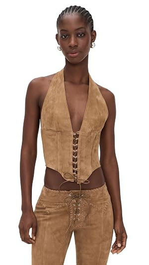 Miaou Womens Lace Up Mara Corset