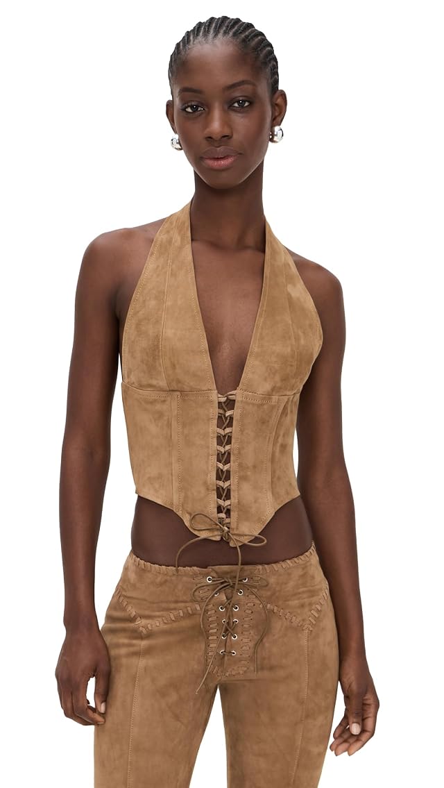 Miaou Womens Lace Up Mara Corset
