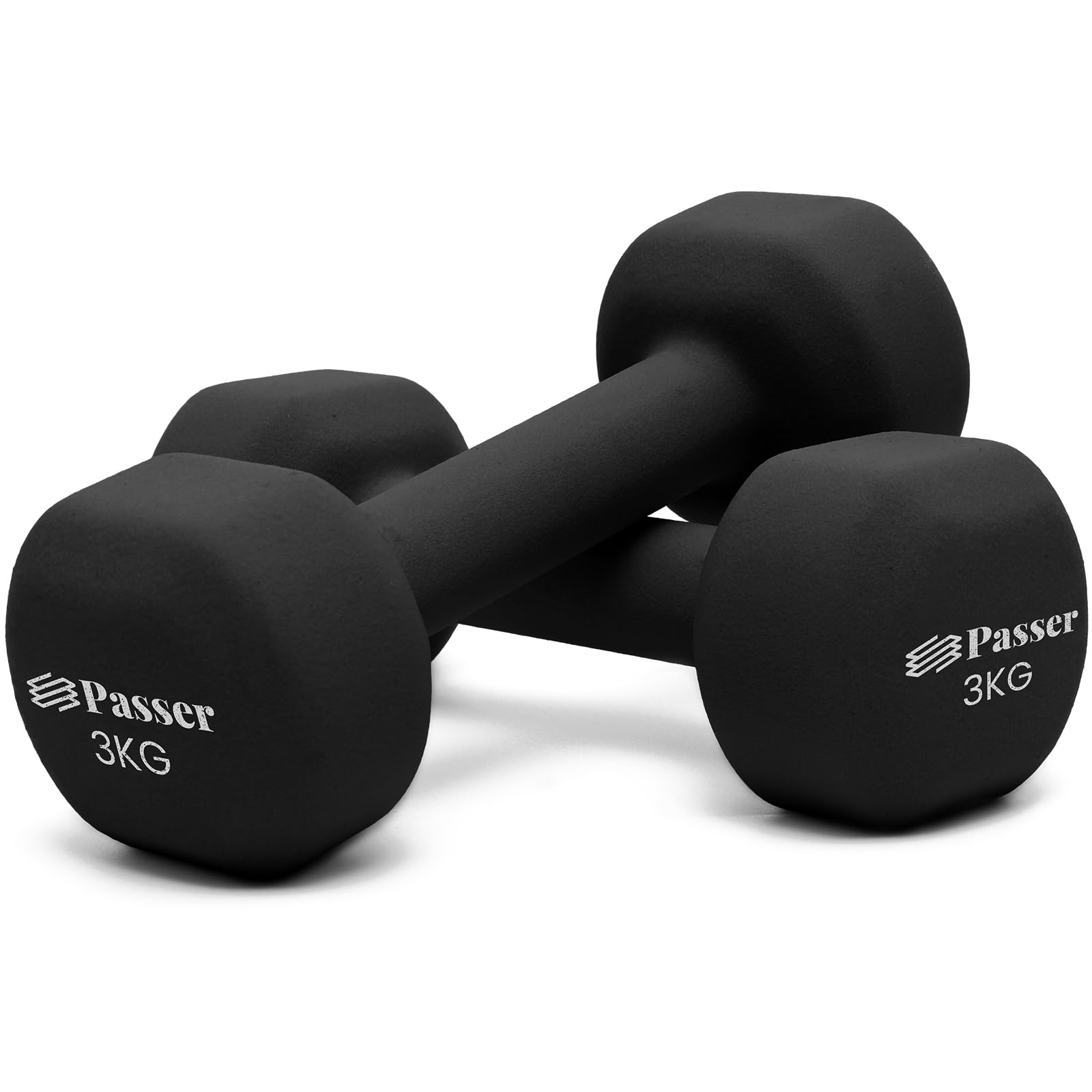 Neoprene Dumbbells Set of 2, Hand Weights for Women Men (1/2/3/4/6/8 kg Pair), Small Dumbbells Arm Weights for Ladies Gentlemen - Yoga, Pilates, Gym, Home - Workout, Fitness, Strength Training