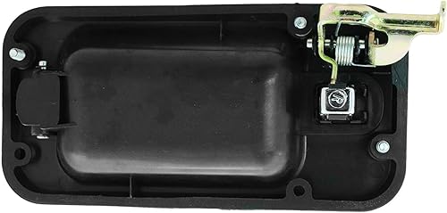 Miniatura 509 de TRQ Manija de la puerta exterior trasera izquierda del lado del conductor negra compatible con Honda Civic 2001-2005