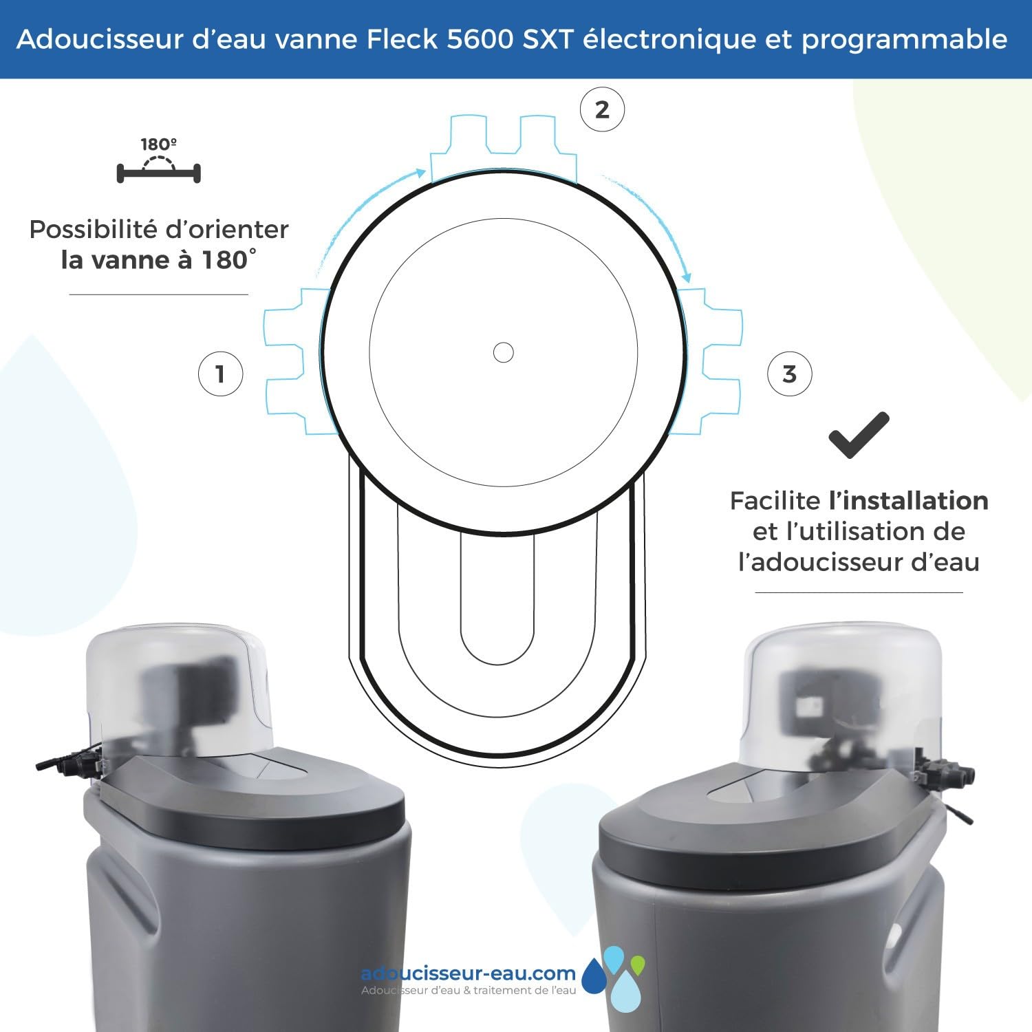 Adoucisseur D'eau 25l Fleck 5600 Sxt Complet Avec Accessoires