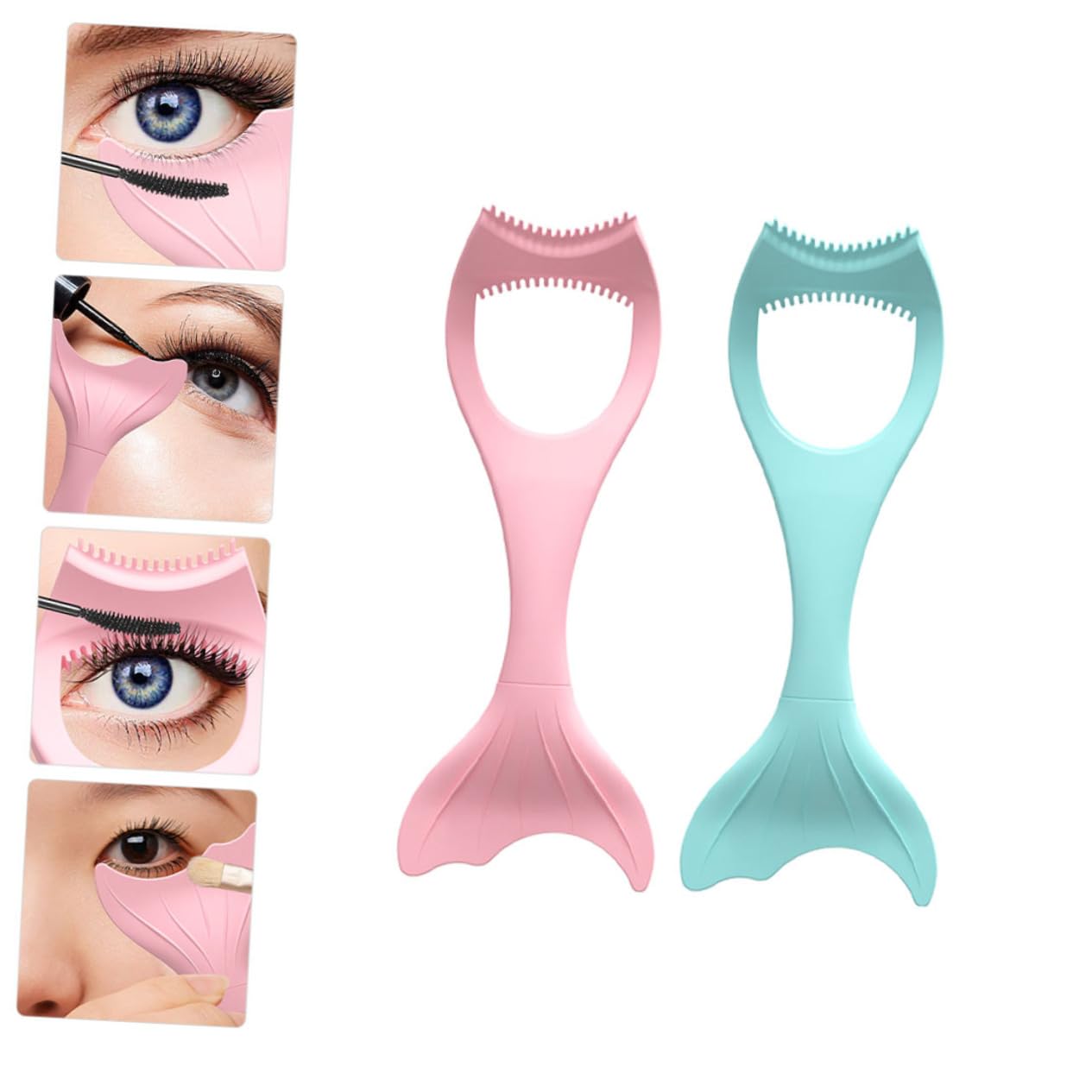 2pcs Eyeliner Stencils for Women Silicone Makeup Mascara Drawing Tools Creative Eye Cosmetics Tools Precise Shapes for Eye Makeup